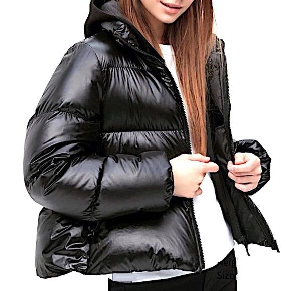 Uniqlo Ultra Light Down Shiny Puffer Jacket in Gray Size Large - Picture 2 of 12